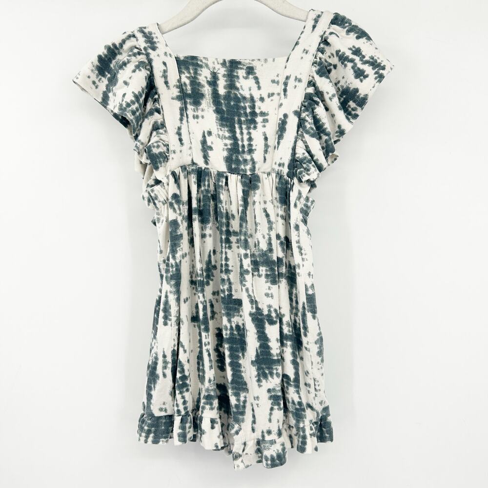 Kate Quinn The‎ Woods Girls Toddler Boho Ruffled Sleeve Tie Dye Romper 18-24M